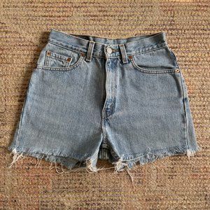 Vintage Levi's 512 Denim Shorts Size 8